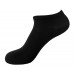 Men Seamless Bamboo Ankle Socks 3 Pack - Black