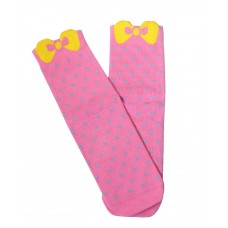 Girls Bow Pink Bamboo