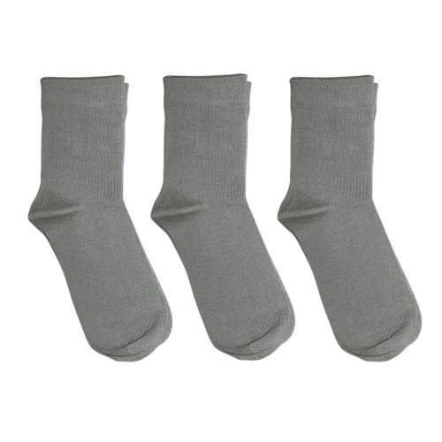 Boys bamboo school socks with minimal toe seam black white blue grey 