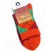 Kids Bamboo Argyle Orange