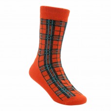 Kids Bamboo Tartan Orange