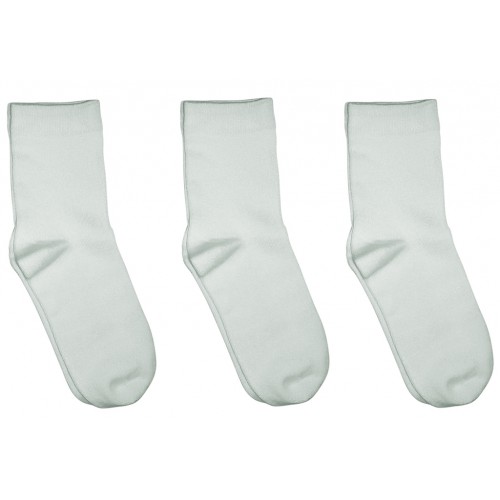 Seamless School Socks for Kids by Rambutan White